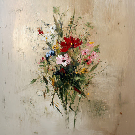 Vintage Botanical Wildflower Print Digital Download - Palette Pad