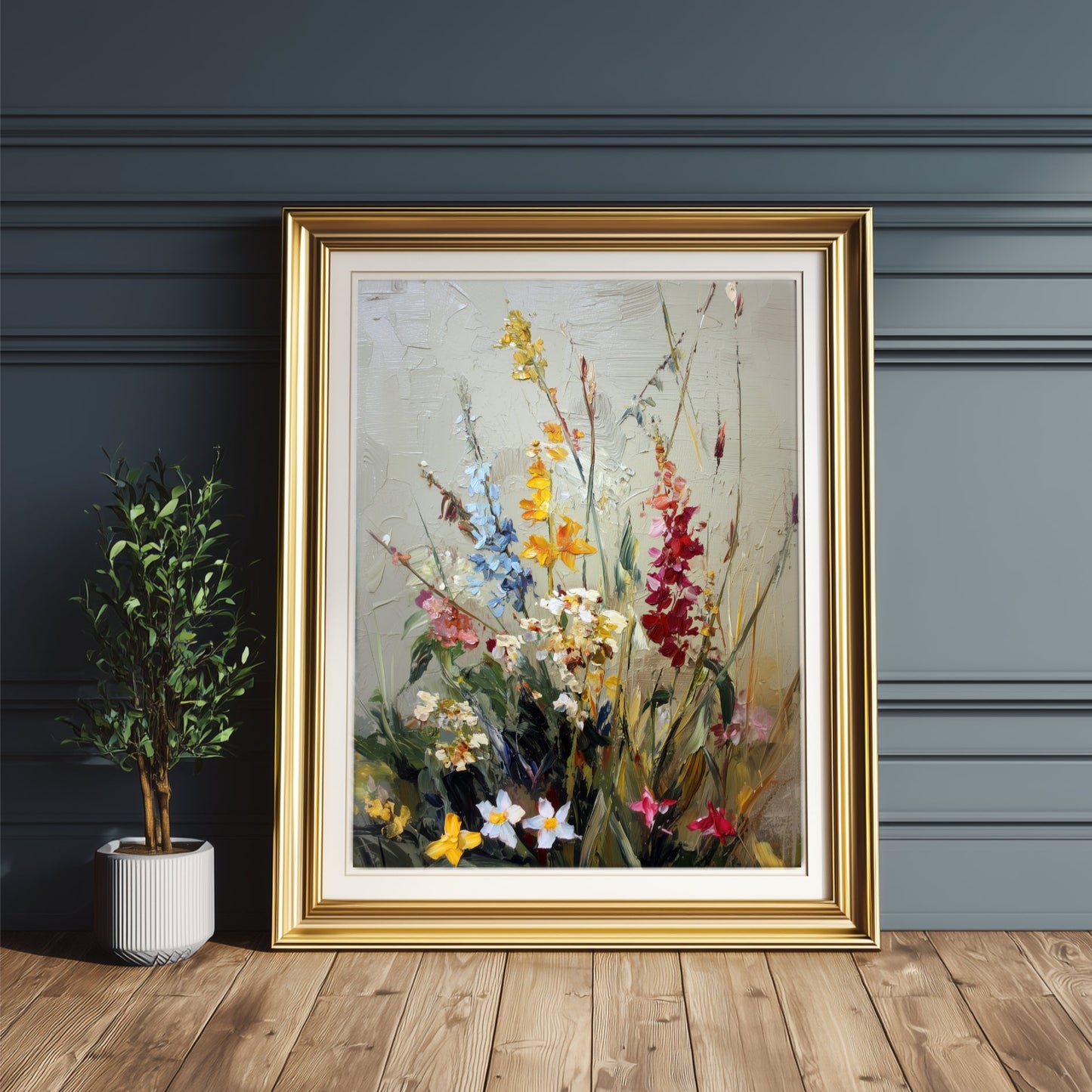Vintage Botanical Wildflower Print Digital Download - Palette Pad
