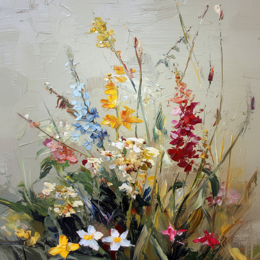 Vintage Botanical Wildflower Print Digital Download - Palette Pad