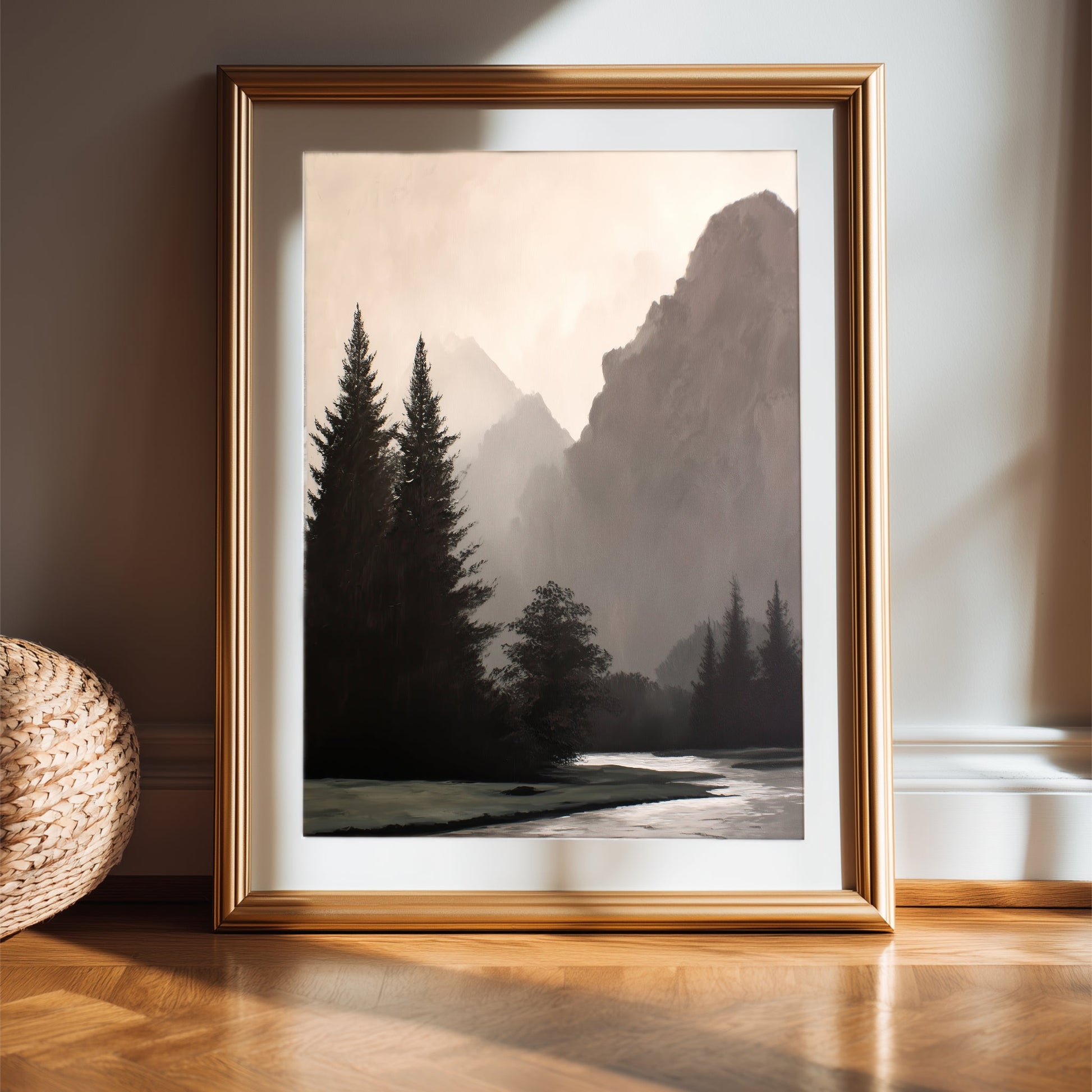 Bundle Of 4 Minimalist Landscape Nature Wall Art - Palette Pad
