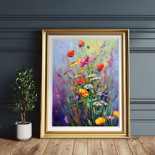 Vibrant Vintage Wildflower and Grasses - Palette Pad