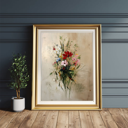 Vintage Botanical Wildflower Print Digital Download - Palette Pad
