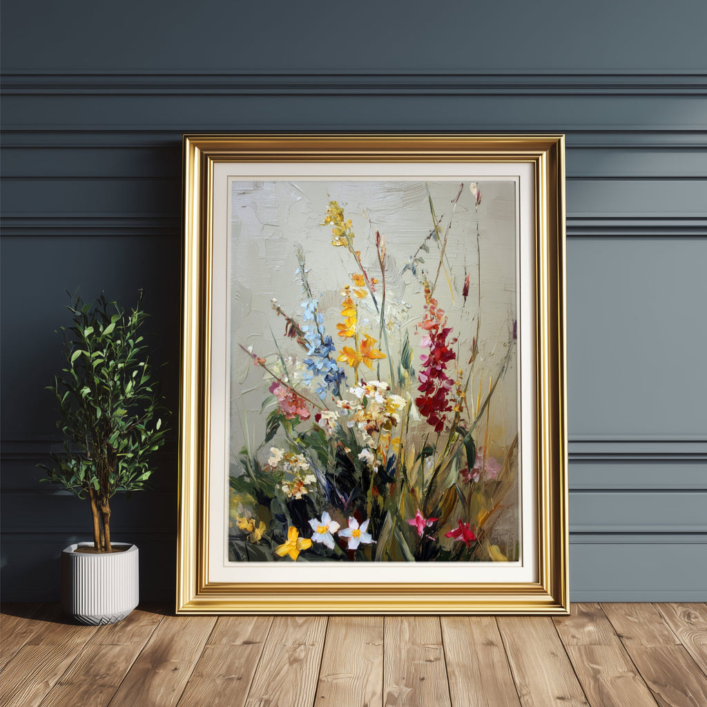 Vintage Botanical Wildflower Print Digital Download - Palette Pad