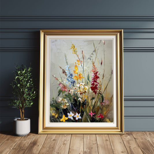Vintage Botanical Wildflower Print Digital Download - Palette Pad